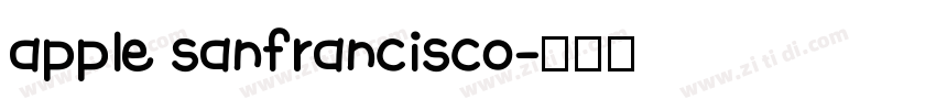 apple sanfrancisco字体转换